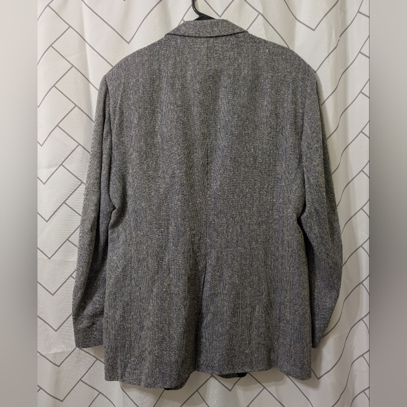 Johnny Bench MVP Collection Classic Gray Men's Blazer 100 Percent Silk - Picture 4 of 5